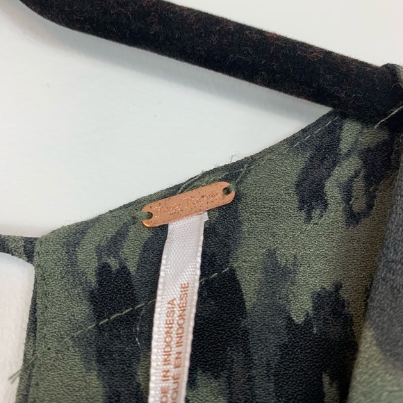 NWT Free People Fake Love Camo Mini Dress Small - Picture 3 of 11
